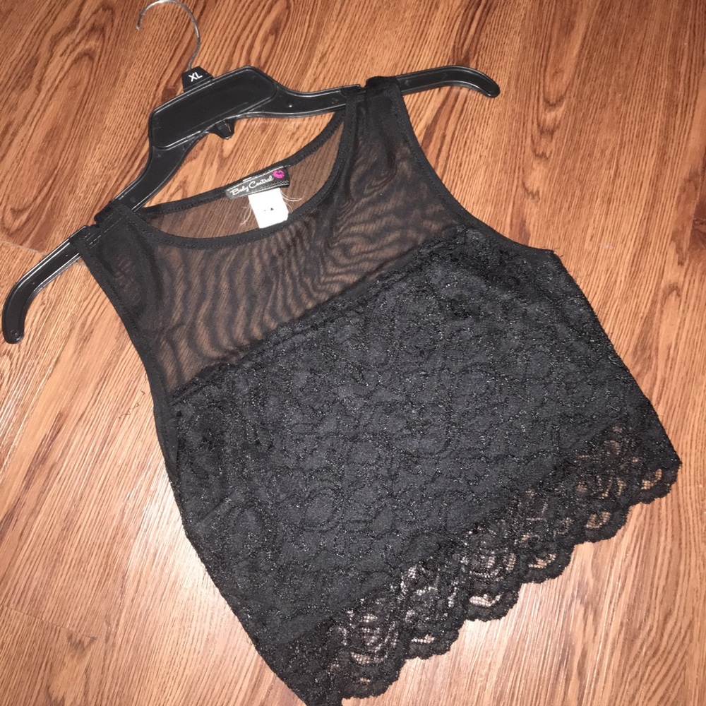 Body Central Lace Crop Top